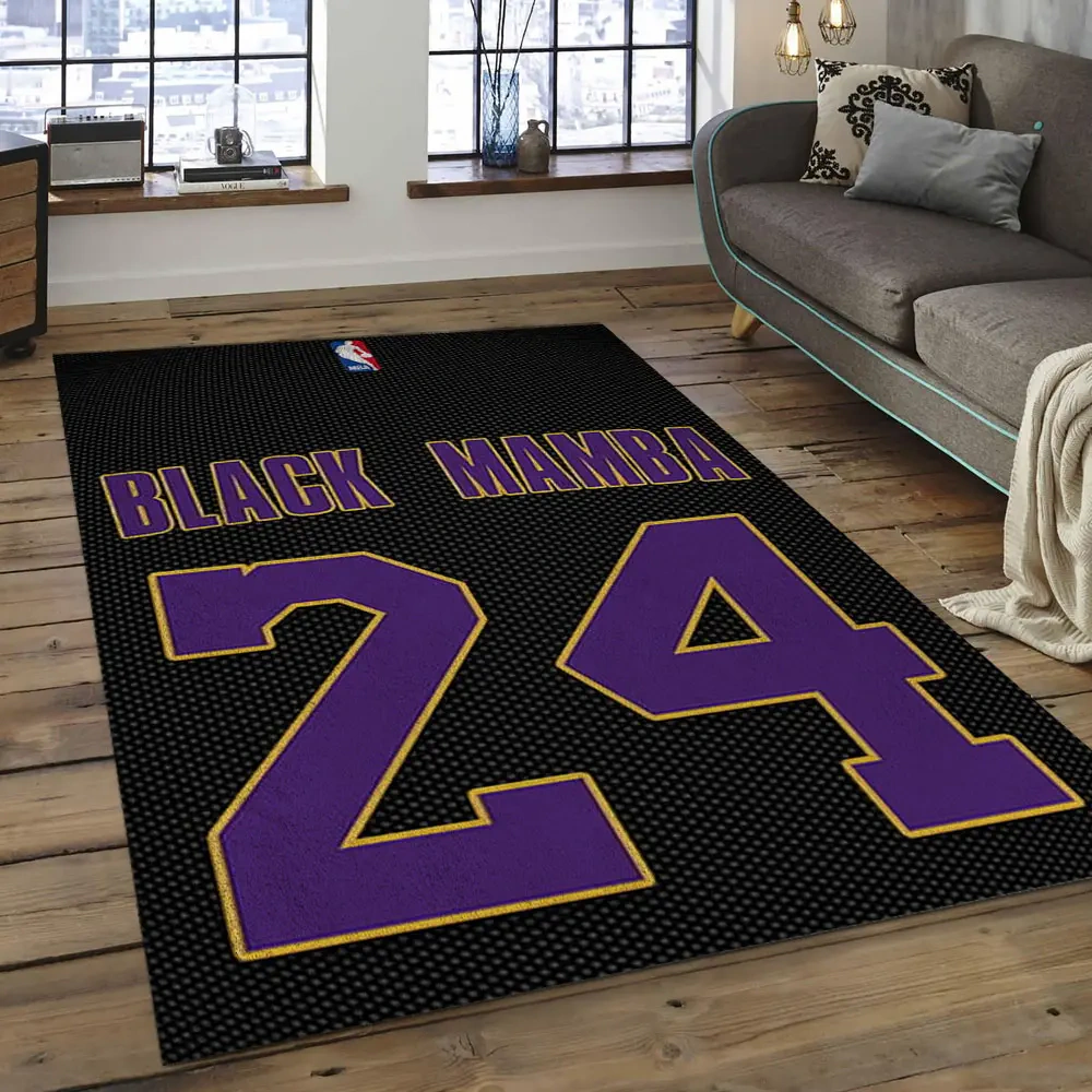 Los Angeles Lakers Area Rug, NBA Floor Decor, Non-Slip for Basketball Fans 289942