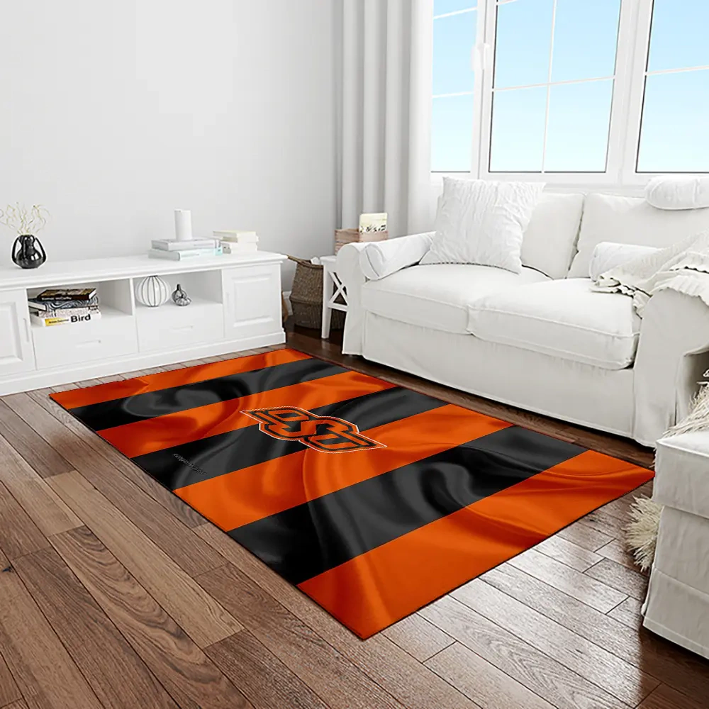 Oklahoma State Cowboys Rug, NCAA Team Rectangular Living Room Area Rug, Gift for Sports Fans 1310150989
