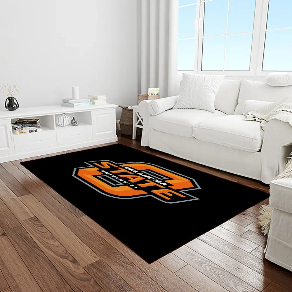 Oklahoma State Cowboys Rug, NCAA Team Rectangular Living Room Area Rug, Gift for Sports Fans 1310150999